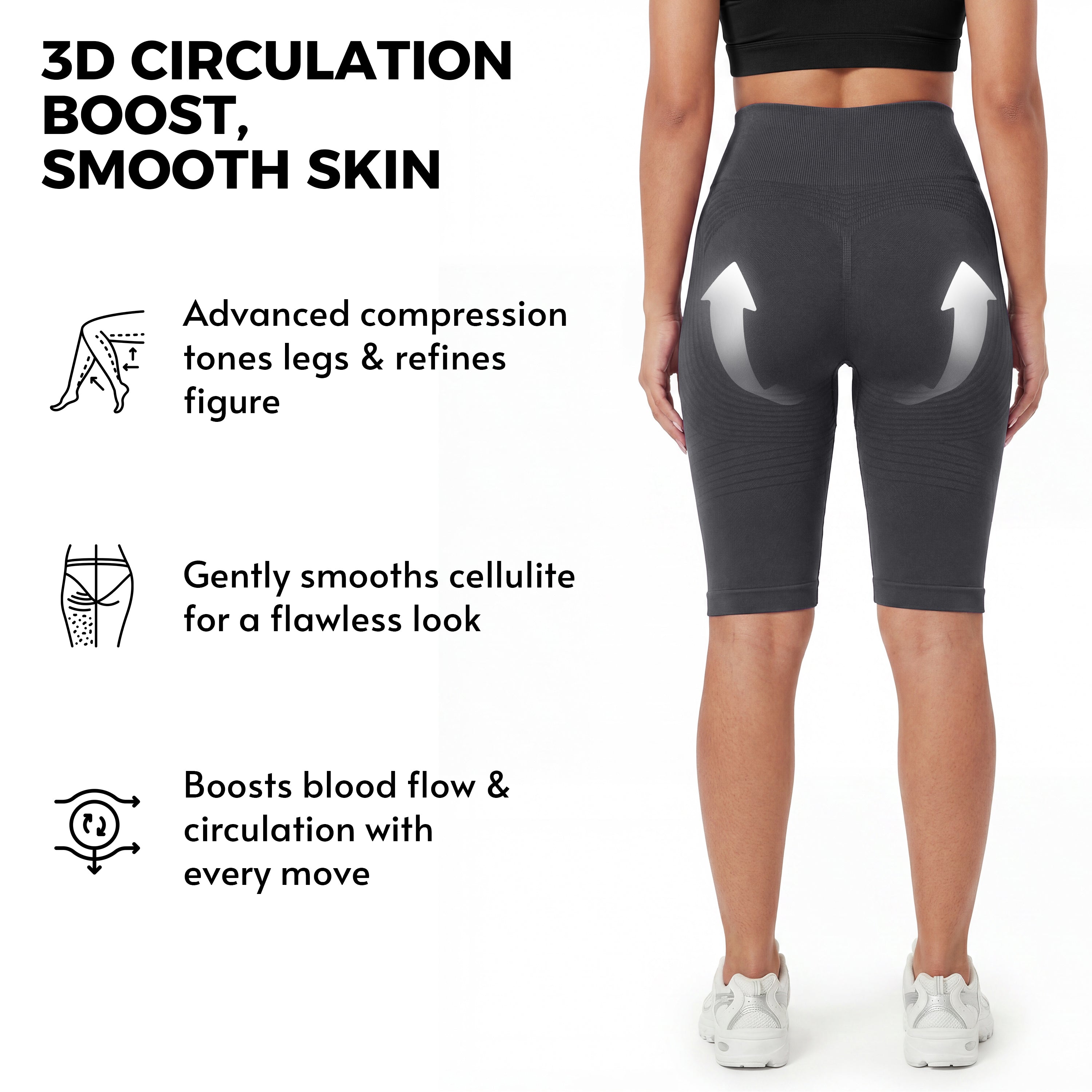 Aveli 3D Anti-Cellulite Short Leggings
