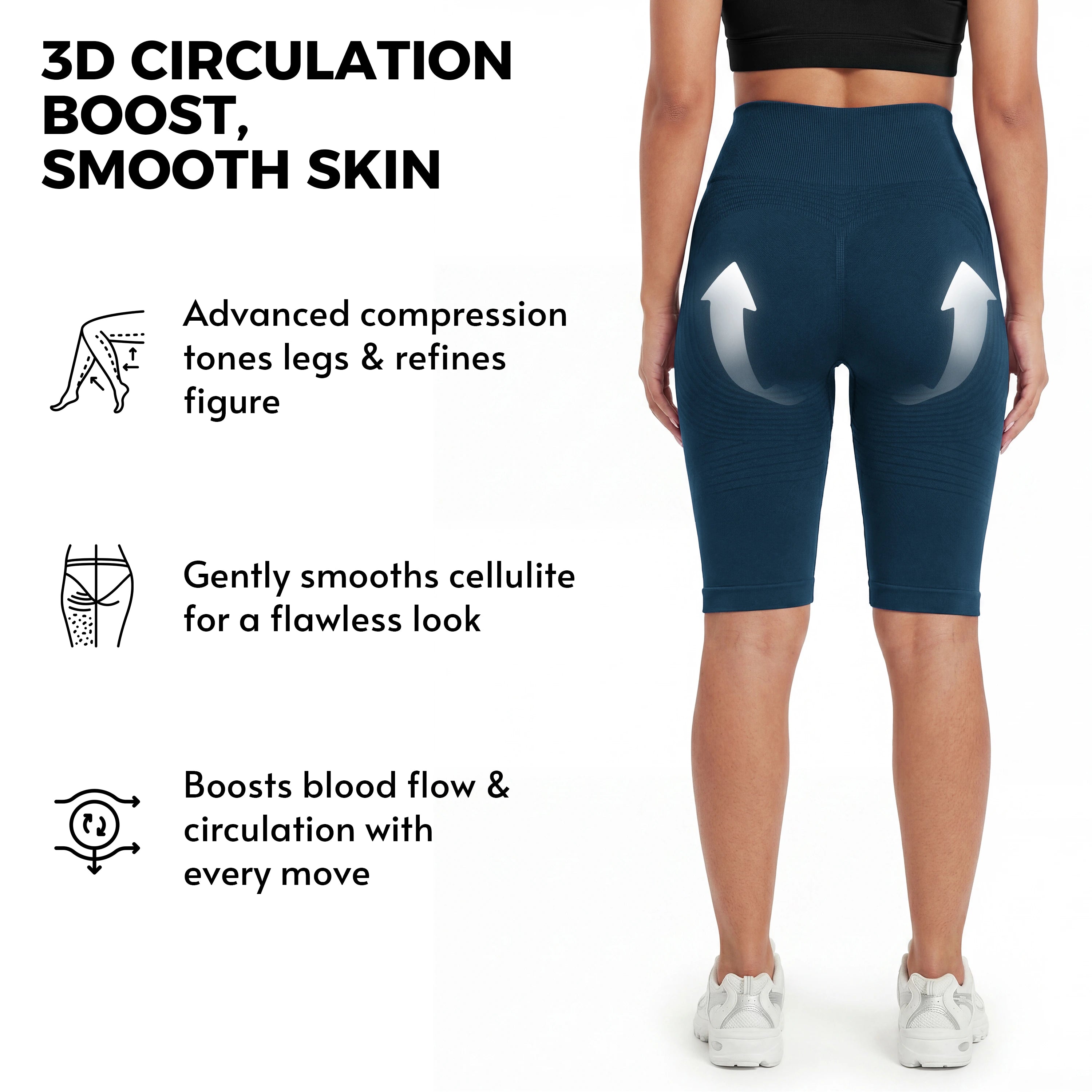 Aveli 3D Anti-Cellulite Short Leggings