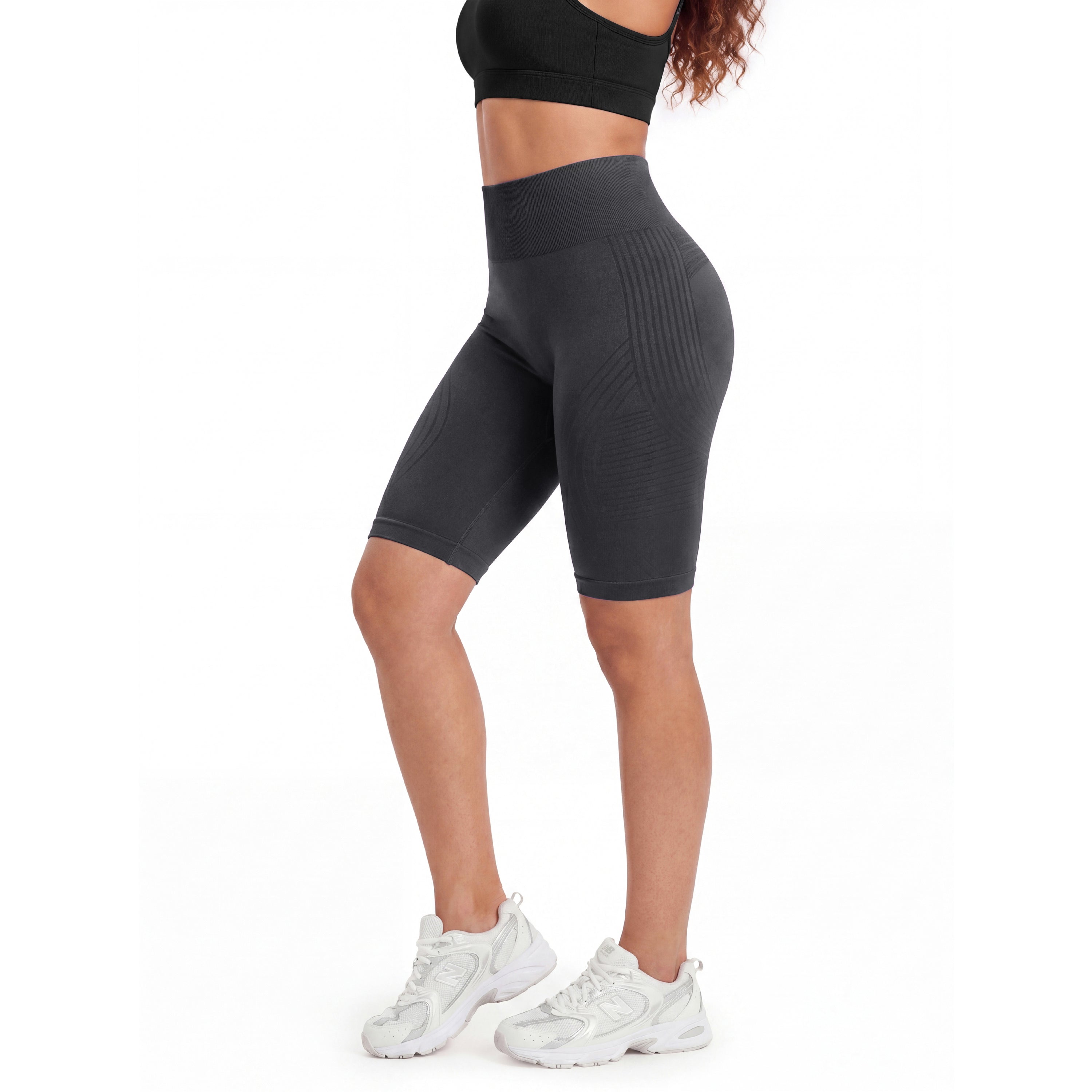 SILIX Sculpt Bermuda 3D em preto